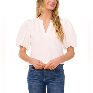 NWT CeCe Short-Sleeve Blouse